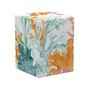 Ultimate Guard Boulder 100+: Coral Places - Coralline Eden (PREORDER) - Square card deck box with coral reef pattern in teal, orange, and coral colors, glossy finish.