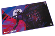 Ultimate Guard Playmat: Teenage Mutant Ninja Turtles - Shredder's Technique - Rectangular playmat featuring dark purple and red tones with dynamic Teenage Mutant Ninja Turtles Shredder artwork and black