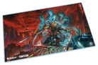 Ultimate Guard Playmat: Teenage Mutant Ninja Turtles - Last Ronin - Rectangular gaming playmat featuring a dynamic Teenage Mutant Ninja Turtles Last Ronin design with dark red cityscape.