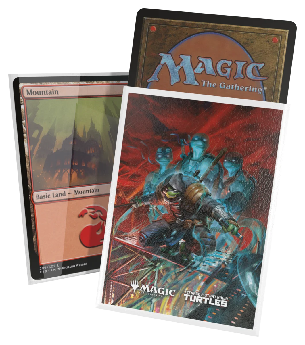 Ultimate Guard Art Sleeves: Teenage Mutant Ninja Turtles - Last Ronen - Card sleeves featuring Teenage Mutant Ninja Turtles artwork with dark, intense colors and dynamic action scene on durable,.