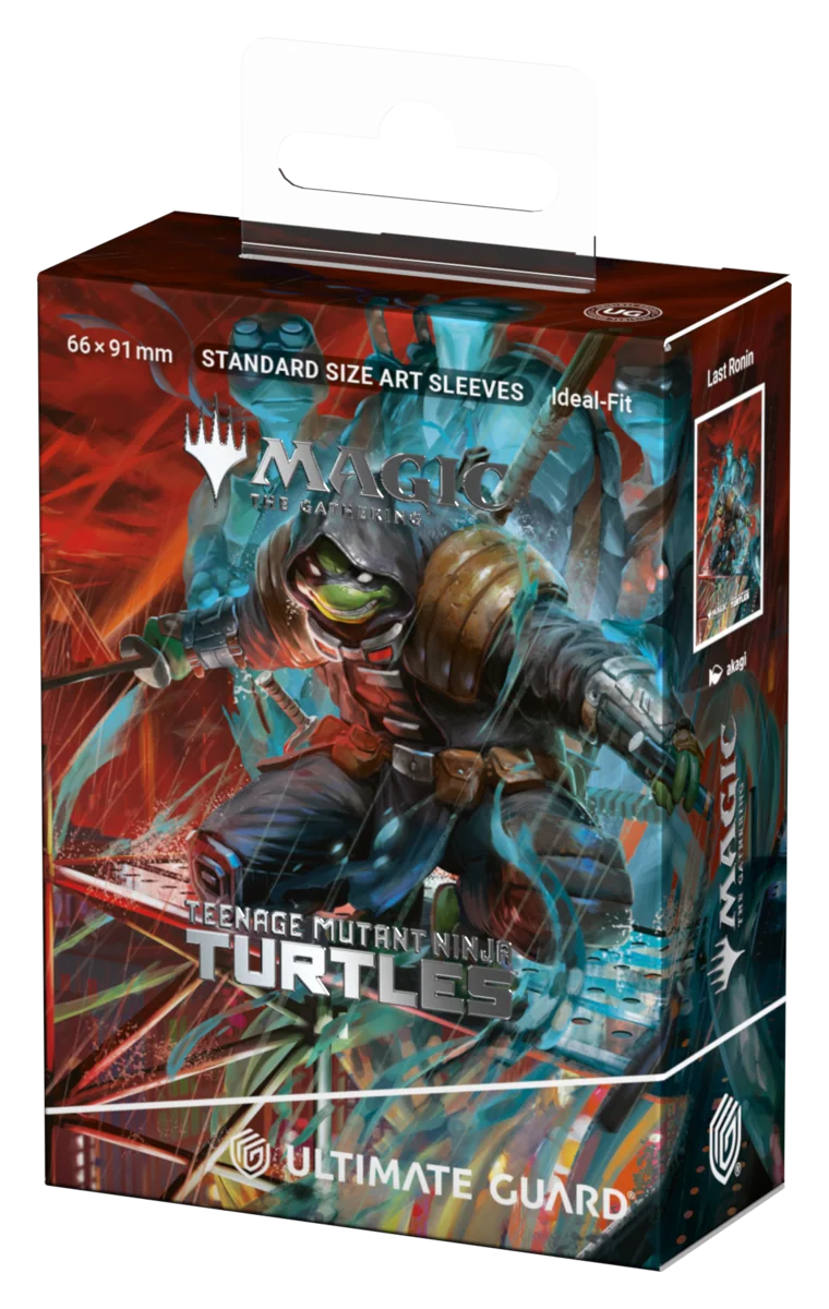 Ultimate Guard Art Sleeves: Teenage Mutant Ninja Turtles - Last Ronen - Pack of Ultimate Guard art sleeves featuring a dynamic Teenage Mutant Ninja Turtles Last Ronin design with vibrant red and.