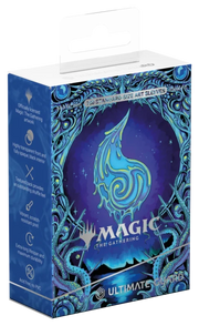 Ultimate Guard Art Sleeves: Magic the Gathering: Mana Token - Island (PREORDER) - Box of Ultimate Guard Art Sleeves featuring a blue Mana Token Island design from Magic the Gathering with swirling water.