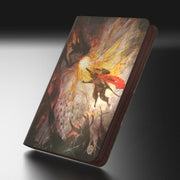 Ultimate Guard Zipfolio 360 Xenoskin: Bloomburrow - Season of the Bold - Hardcover zipfolio with detailed fantasy artwork featuring a warrior with red cape and glowing wings on a dark, textured.