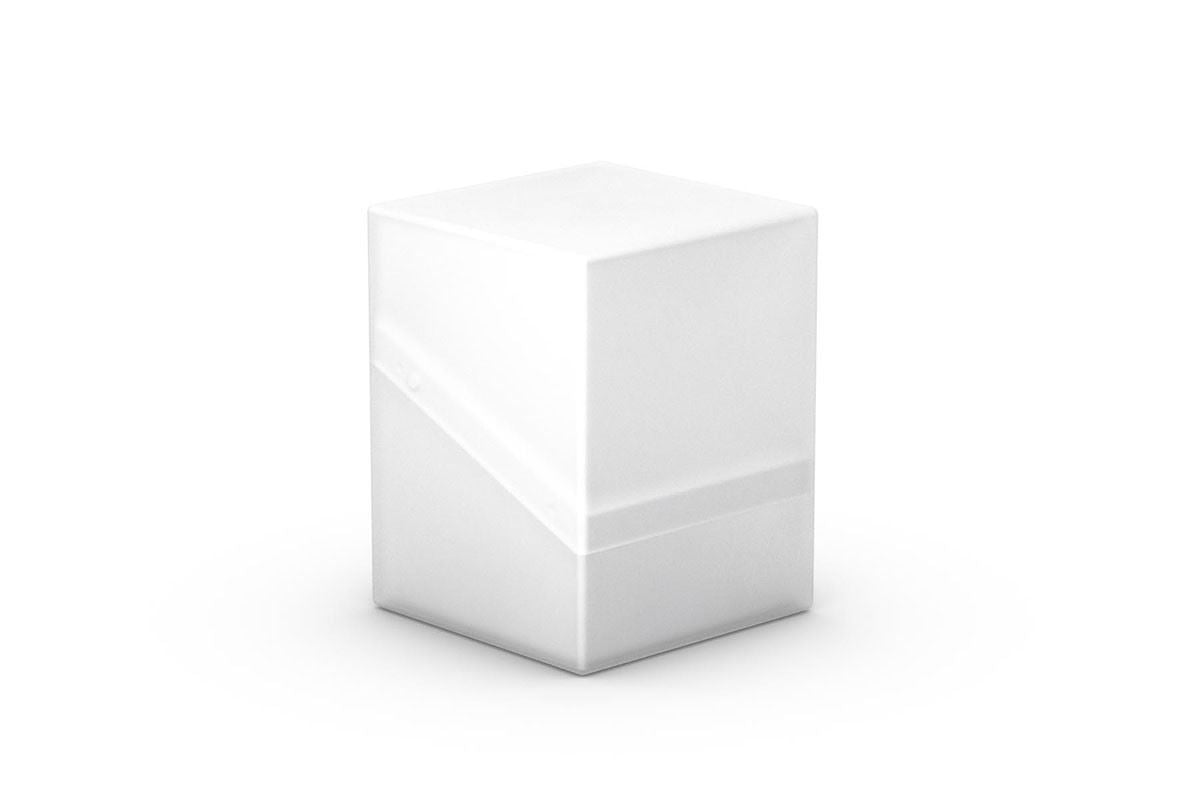 Ultimate Guard Boulder 100+ Deck Case - Frosted - Frosted white Ultimate Guard Boulder 100+ Deck Case with smooth matte finish and secure lid.