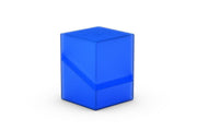 Ultimate Guard Boulder 100+ Deck Case - Sapphire - Sapphire blue translucent cube deck case with smooth finish and subtle geometric lines.