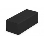 Ultimate Guard Twin Flip'n'Tray 266+ Monocolor - Black - Black rectangular deck box with smooth matte finish and compact, sturdy design.