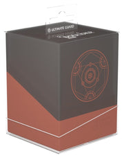 Ultimate Guard Boulder 100+ Druidic Secrets - Impetus - Dark gray and terracotta-colored rectangular box with circular mystical design and Ultimate Guard branding.