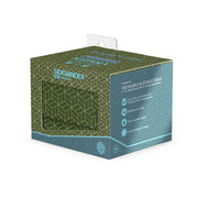 Ultimate Guard Katana: The Shogun's Journey Part II Sidewinder 100+ Xenoskin - Ajiro (Green / Light Blue) - Green and light blue geometric patterned card storage box with textured surface and Sidewinder branding.