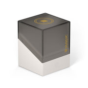 Ultimate Guard Boulder 100+ Magic: The Gathering "Guild Summit" - Orzhov - Two-tone rectangular deck box with matte black top featuring gold Orzhov emblem and "Magic" text, glossy white base.