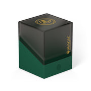 Ultimate Guard Boulder 100+ Magic: The Gathering "Guild Summit" - Golgari - Two-tone black and dark green deck box with gold Magic logo and emblem for card storage.