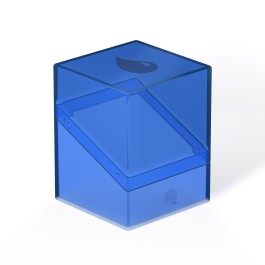 Ultimate Guard Hybrid Boulder 100+: Magic the Gathering Mana Edition - Island - Translucent blue rectangular deck box with a water drop emblem on the lid, smooth plastic material, designed to hold cards.