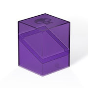 Ultimate Guard Hybrid Boulder 100+: Magic the Gathering Mana Edition - Swamp - Translucent purple plastic deck box with a hinged lid and a black skull emblem on top.