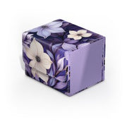 Ultimate Guard Sidewinder 100+ - Floral Places III - Moonlit Glen - Rectangular deck box with a purple floral design featuring white and lavender flowers on a dark background.