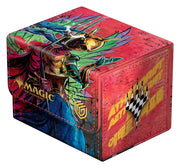 Ultimate Guard: Sidewinder 100+ Xenoskin Magic: The Gathering - Aetherdrift - Hazoret, Godseeker - The Gathering deck box with fantasy character holding a spear, featuring vibrant artwork and Ultimate Guard logo on side.