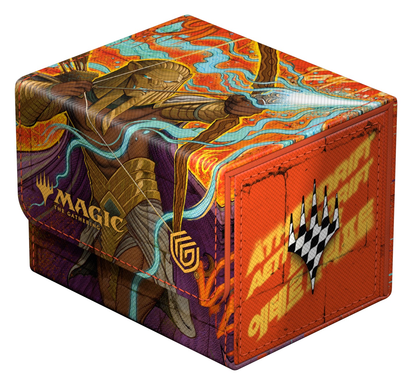 Ultimate Guard: Sidewinder 100+ Xenoskin Magic: The Gathering - Aetherdrift - Ketramose, the New Dawn - The Gathering logo, shield emblem on side.