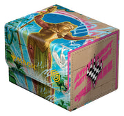 Ultimate Guard: Sidewinder 100+ Xenoskin Magic: The Gathering - Aetherdrift - Sub-Sunen, Luxa Embodied - The Gathering branding and a geometric emblem on the beige side panel.