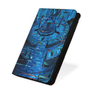 Ultimate Guard Zipfolio: 360 Xenoskin Magic: The Gathering Duskmourn - Restricted Office - Black zipfolio featuring blue and teal abstract cityscape design with reflective accents.