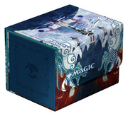Ultimate Guard Sidewinder 100+ - Magic: The Gathering Tarkir: Dragonstorm - Inspired Ultimatum - Rectangular card deck box with a colorful blue, white, and red fantasy dragonstorm artwork, featuring a flap closure and.