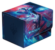Ultimate Guard Sidewinder 100+ - Magic: The Gathering Tarkir: Dragonstorm - Ugin, Eye of the Storms - Blue and red rectangular deck box with Ugin artwork, Magic logo, and a magnetic flap closure.