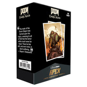 Deck Protector: Apex: Doom: The Dark Ages: Wrath (105) - Black rectangular box with Doom Dark Ages branding, featuring fantasy warrior artwork on front and Apex deck protector label.