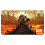 Playmat: Doom: The Dark Ages: Wrath - The Dark Ages" logo in white and red at the bottom right.