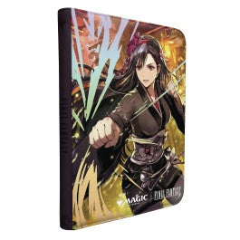 Ultra Pro Premium 9-Pocket Zippered Binder - Magic: The Gathering Final Fantasy - Tifa Lockhart (PREORDER) - The Gathering branding at bottom.