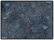 Ultra Pro Battle Mat: Warhammer 40,000 Killzone - Volkus B (PREORDER) - Dark battle mat with cracked earth texture, scattered rocks, and worn terrain details for tabletop gaming.