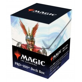 Ultra Pro Deck Box - MTG March of the Machine B - The Gathering Pro-100+ Deck Box with warrior character and red winged helmet design.