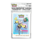 Ultra Pro Deck Protector Sleeves: Pokémon - Iono & Bellibolt - Ultra Pro standard size card sleeves featuring colorful Iono with pink hair and Bellibolt on a light blue background, 65.