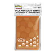 Ultra Pro Pokémon Energy Sleeves - Fighting Type (PREORDER) - Orange trading card sleeves with Fighting-type energy symbols and Pokémon logo, standard size 66mm x 91mm.