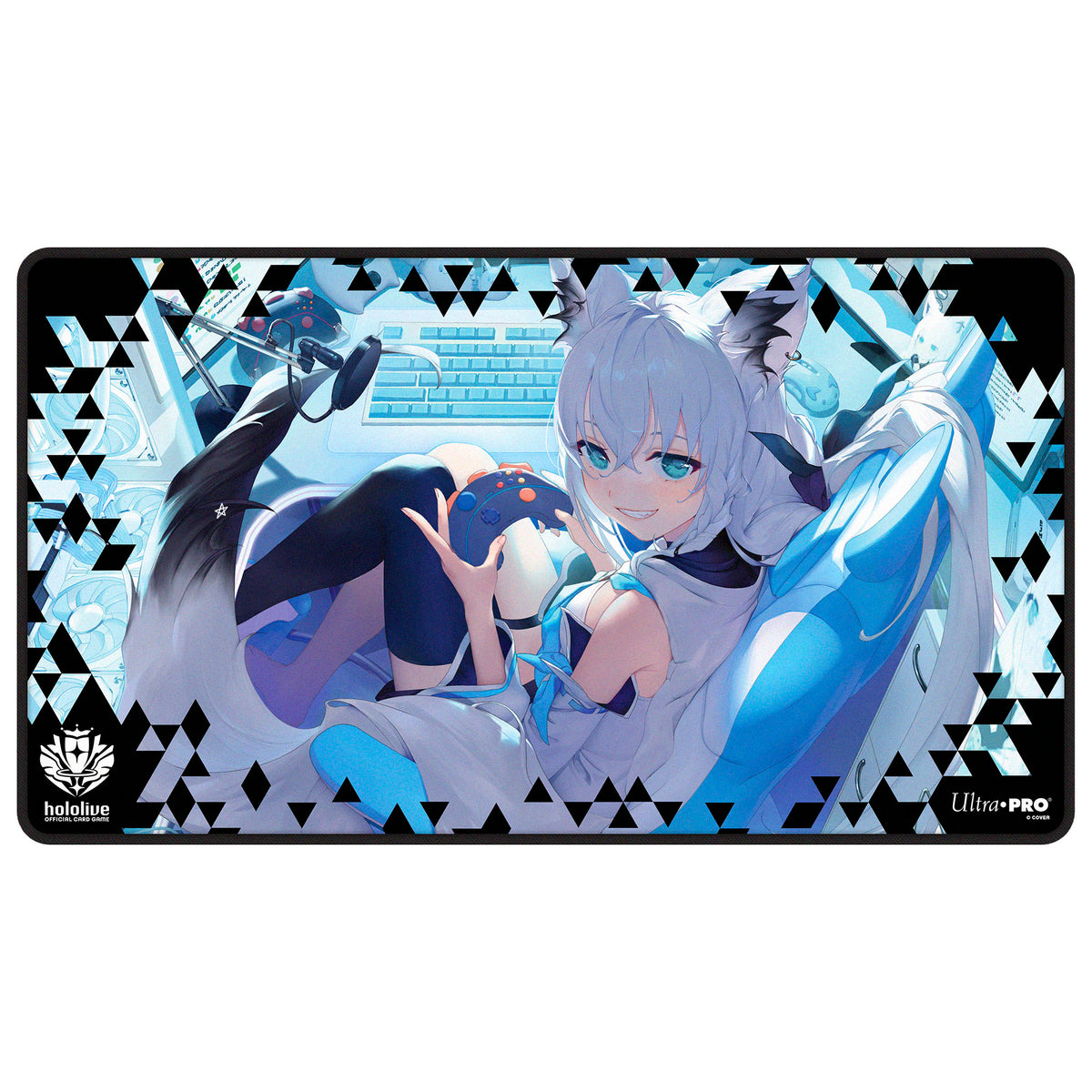 Ultra Pro Black Stitched Playmat: Magic: hololive Series 2 - Shirakami Fubuki (PREORDER)