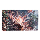 Ultra Pro Playmat - MTG March of the Machine V3 - The Gathering playmat featuring fiery, glowing tree-like creature with outstretched arms in dark forest background.