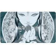 Ultra Pro Playmat - Magic the Gathering Secret Lair - Deep Thoughts Deep Feelings - Drown in Dreams - Rectangular playmat with grayscale anime-style illustration showing a pensive woman and a contemplative figure sitting with.