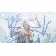 Playmat: Magic the Gathering: Modern Horizons 3: Ulalek - Playmat featuring a mystical creature with multiple spindly limbs and glowing eyes, set against a pale blue and white.