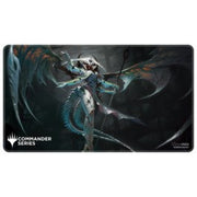 Ultra Pro Stitched Playmat Magic the Gathering Commander Series 6 Atraxa - Dark fantasy playmat featuring a detailed atraxa character with wings and armor on a black background.