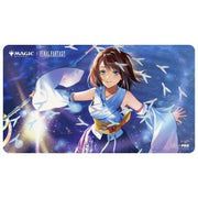 Ultra Pro Foil Playmat - Magic: The Gathering Final Fantasy - Yuna Hope of Spira (PREORDER) - The Gathering playmat featuring Yuna from Final Fantasy in a blue and white outfit with a glowing energy effect on a starry.
