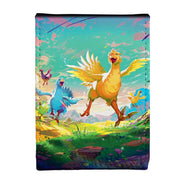 Ultra Pro Alcove Flip Box Magic the Gathering Final Fantasy Chocobo - Colorful card deck box with vibrant Chocobo artwork from Final Fantasy, featuring green, blue, and yellow tones.