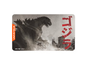 UniVersus CCG: Godzilla - Reign Of Kaiju Godzilla 1954 Playmat - Rectangular playmat featuring black-and-white Godzilla 1954 artwork with Japanese text and cityscape details.