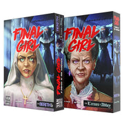 Final Girl: A Demon in the Shadows - A Demon in the Shadows with two character illustrations of women in horror settings, bold red title text.