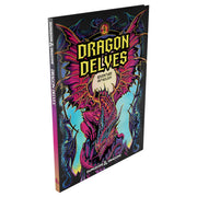 Dungeons & Dragons: Dragon Delves Alternate Cover - Hardcover book with vibrant purple and red dragon illustration on blue background, bold yellow title "Dragon Delves" at.