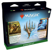 Magic: The Gathering - Bloomburrow - Starter Kit - The Gathering Bloomburrow Starter Kit box featuring two colorful card decks with fantasy artwork, black packaging with green