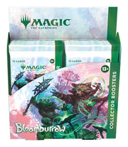 Magic: The Gathering - Bloomburrow - Collector Booster Box - The Gathering Bloomburrow collector booster box featuring fantasy artwork with a frog and forest creatures on the front.