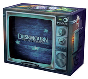 Magic: The Gathering - Duskmourn House of Horror Nightmare Bundle - Box set designed to look like a retro TV with knobs, labeled Duskmourn House of Horror Nightmare Bundle in dark tones.