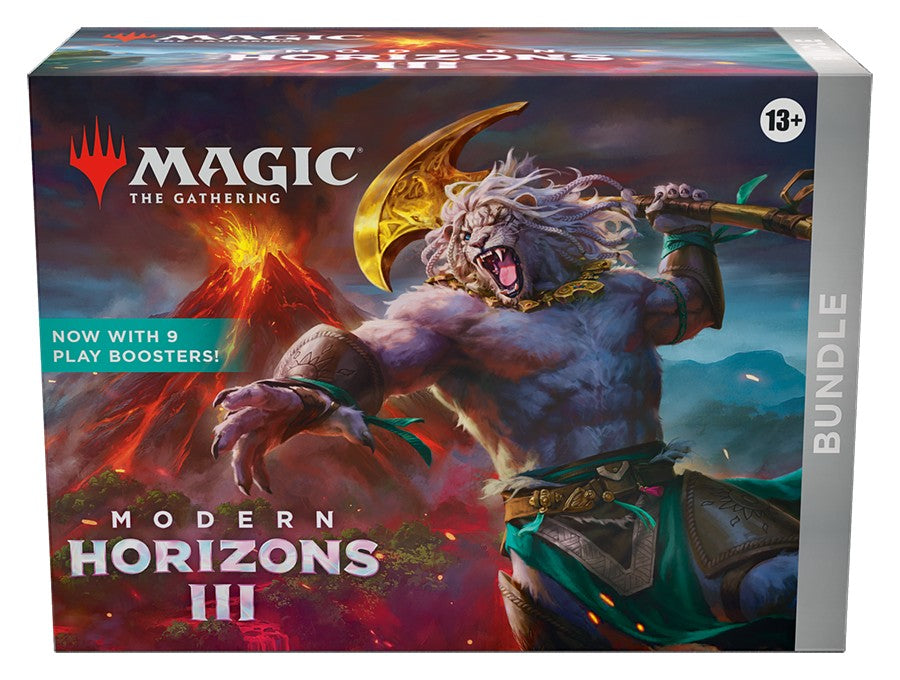Magic: The Gathering - Modern Horizons 3 Bundle - The Gathering Modern Horizons 3 Bundle box with fantasy beast artwork, dark background, and bold white text.