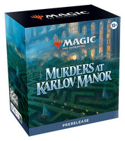 Magic: The Gathering - Murders at Karlov Manor Prerelease Box - The Gathering Murders at Karlov Manor Prerelease Box with dark gothic manor and garden maze artwork, blue and black color.