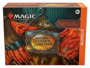 Magic: The Gathering - Outlaws of Thunder Junction Bundle - The Gathering Outlaws of Thunder Junction Bundle with fiery red dragon artwork on the box, featuring a bold orange and dark.