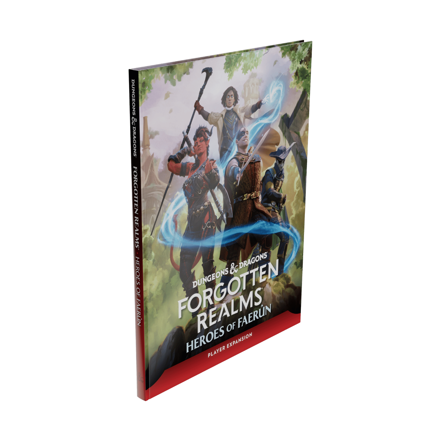Dungeons & Dragons: Forgotten Realms: Heroes of Faerun - Softcover Dungeons & Dragons book with colorful fantasy warrior artwork on the cover and bold white title text.
