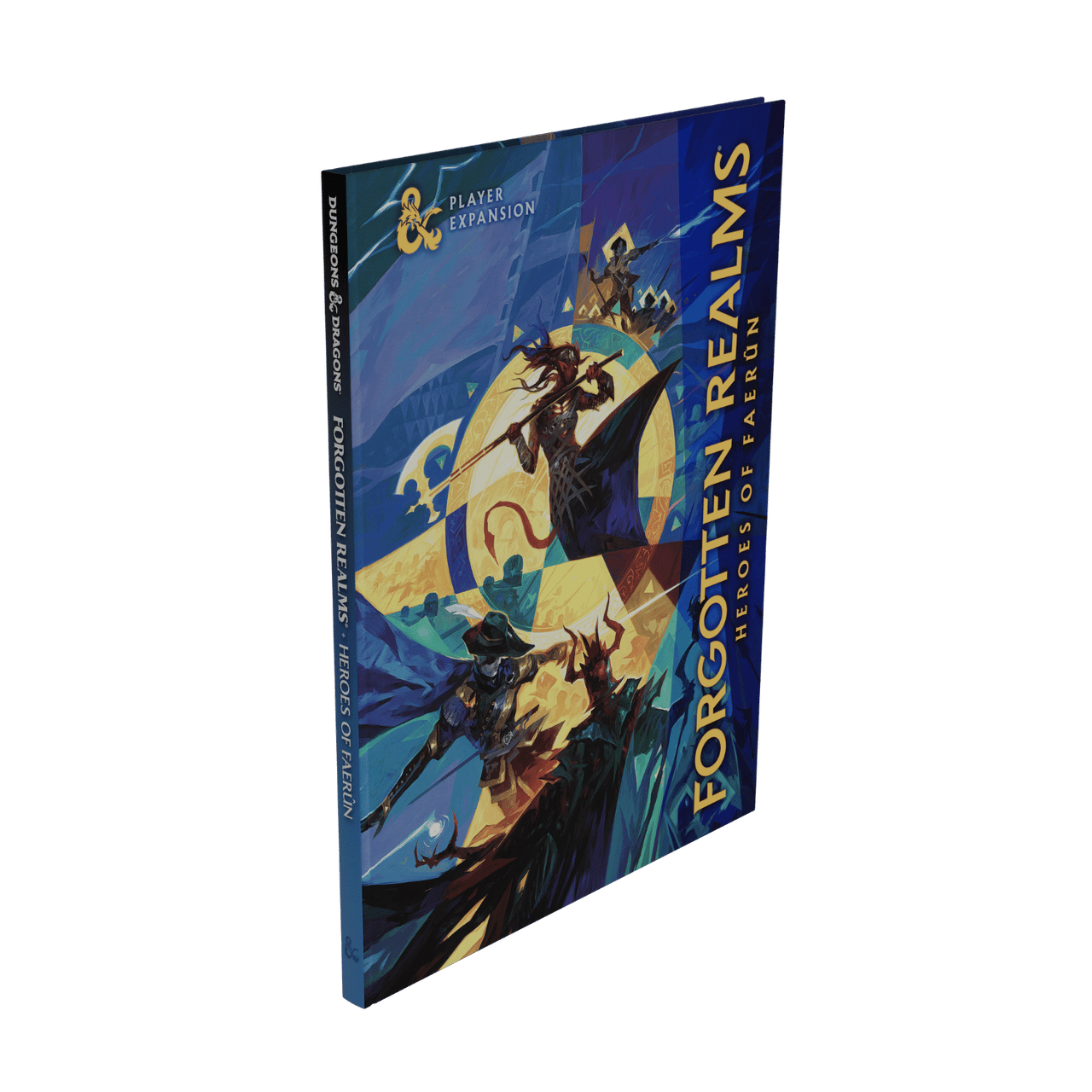 Dungeons & Dragons: Forgotten Realms: Heroes of Faerun Alternate Cover - Dungeons & Dragons Forgotten Realms hardcover book with dark blue cover featuring fantasy heroes and gold title text.
