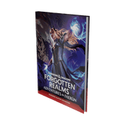 Dungeons & Dragons: Forgotten Realms: Adventures in Faerun - Hardcover Dungeons & Dragons book with dark fantasy cover featuring a female spellcaster conjuring blue magic.