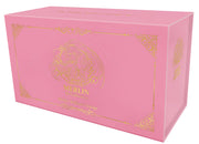 Grand Archive TCG: Merlin Re: Collection Set - Pink rectangular box with gold ornate corner designs and a central circular emblem featuring a stylized lion and the word.
